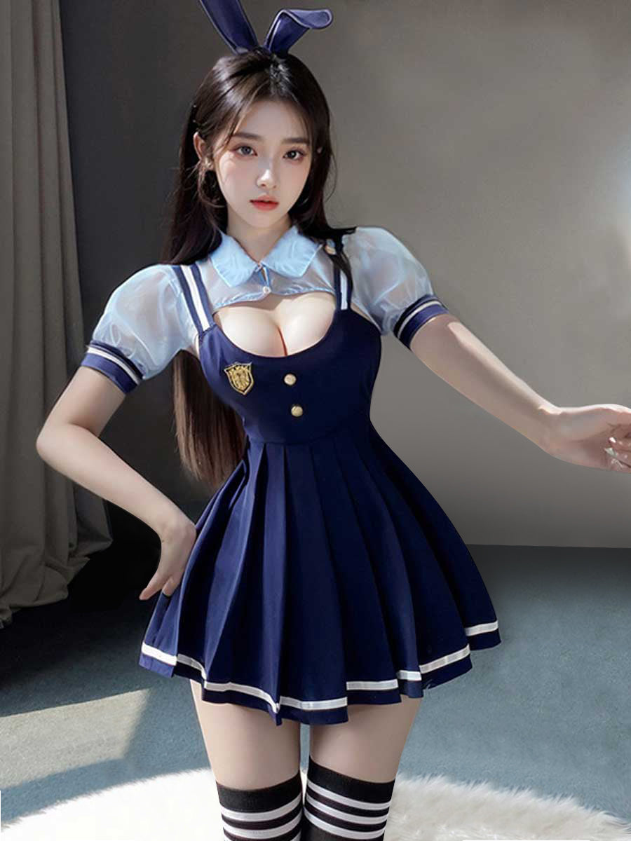 学生風×アニメ風 バニーポリスコスチューム