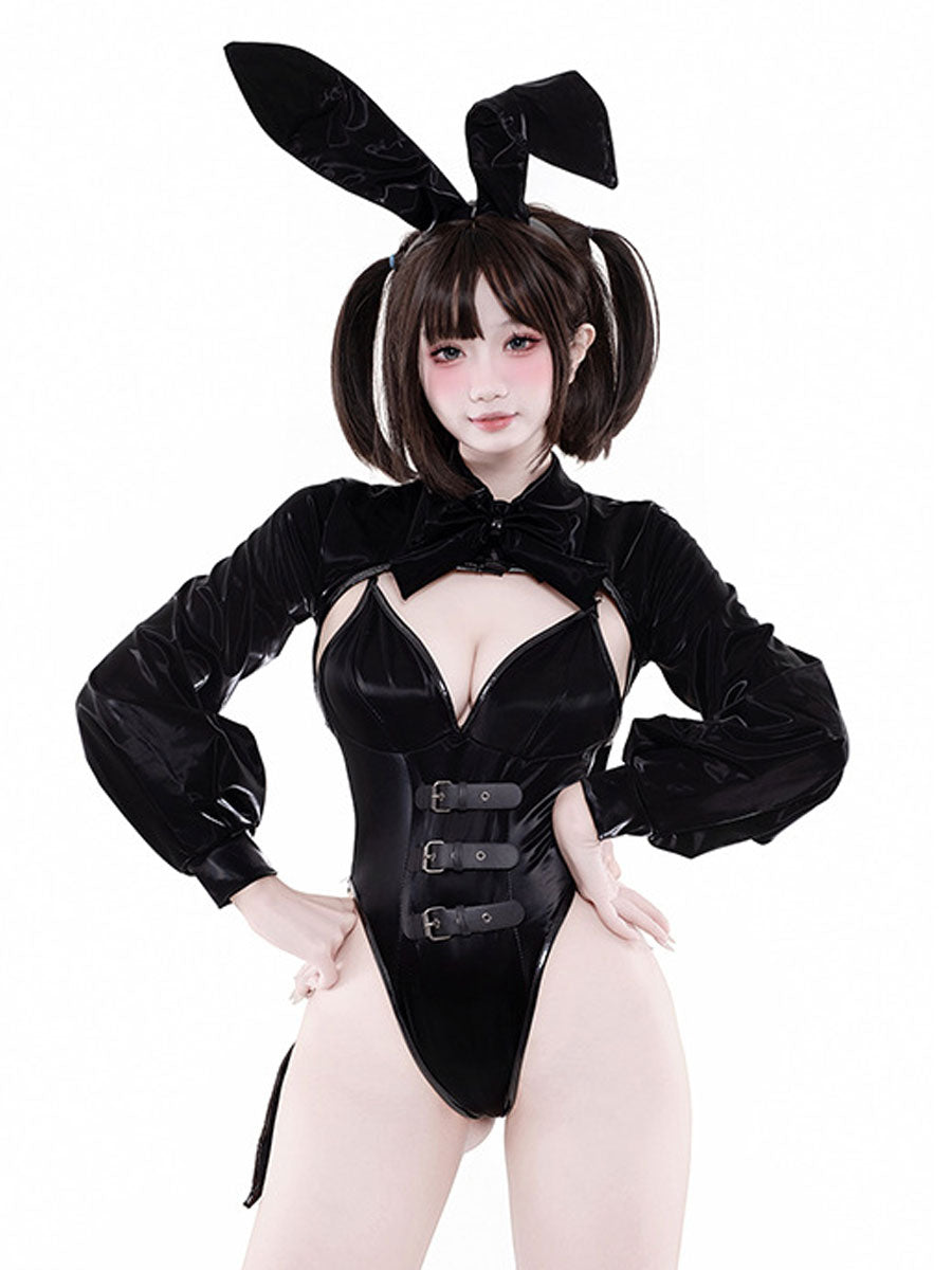 タキシード風 ラテックス バニーコスプレ